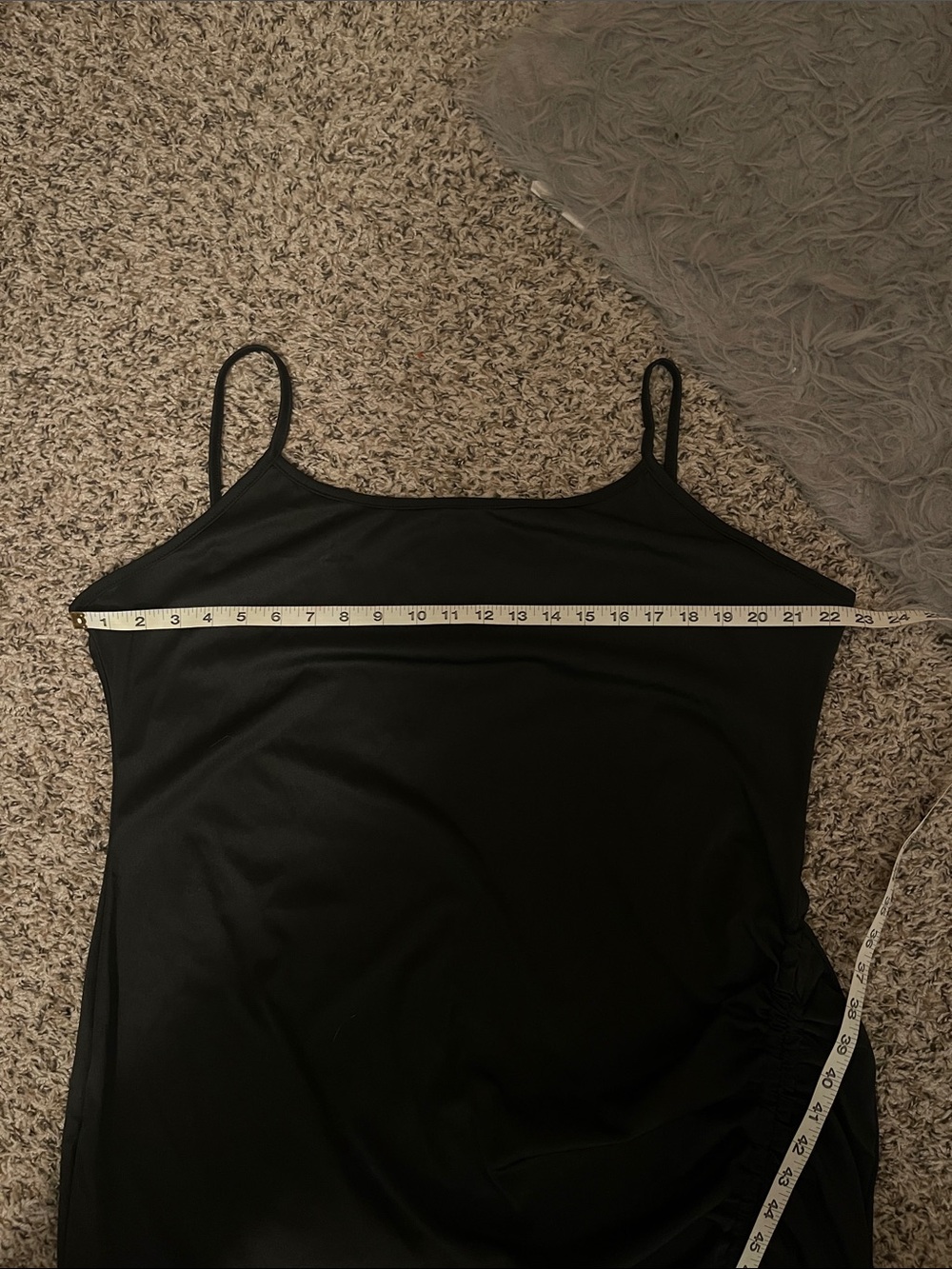 Plus/Curvy Black Cami Drawstring Dress - Size 4X - Picture 10 of 10